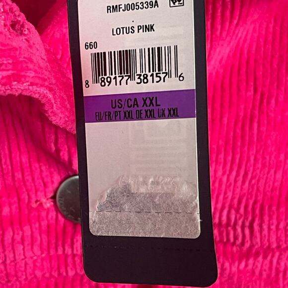 RACHEL‎ Rachel Roy Destructed Hem Corduroy Jacket in Lotus Pink Size XXL NWT - Picture 12 of 12